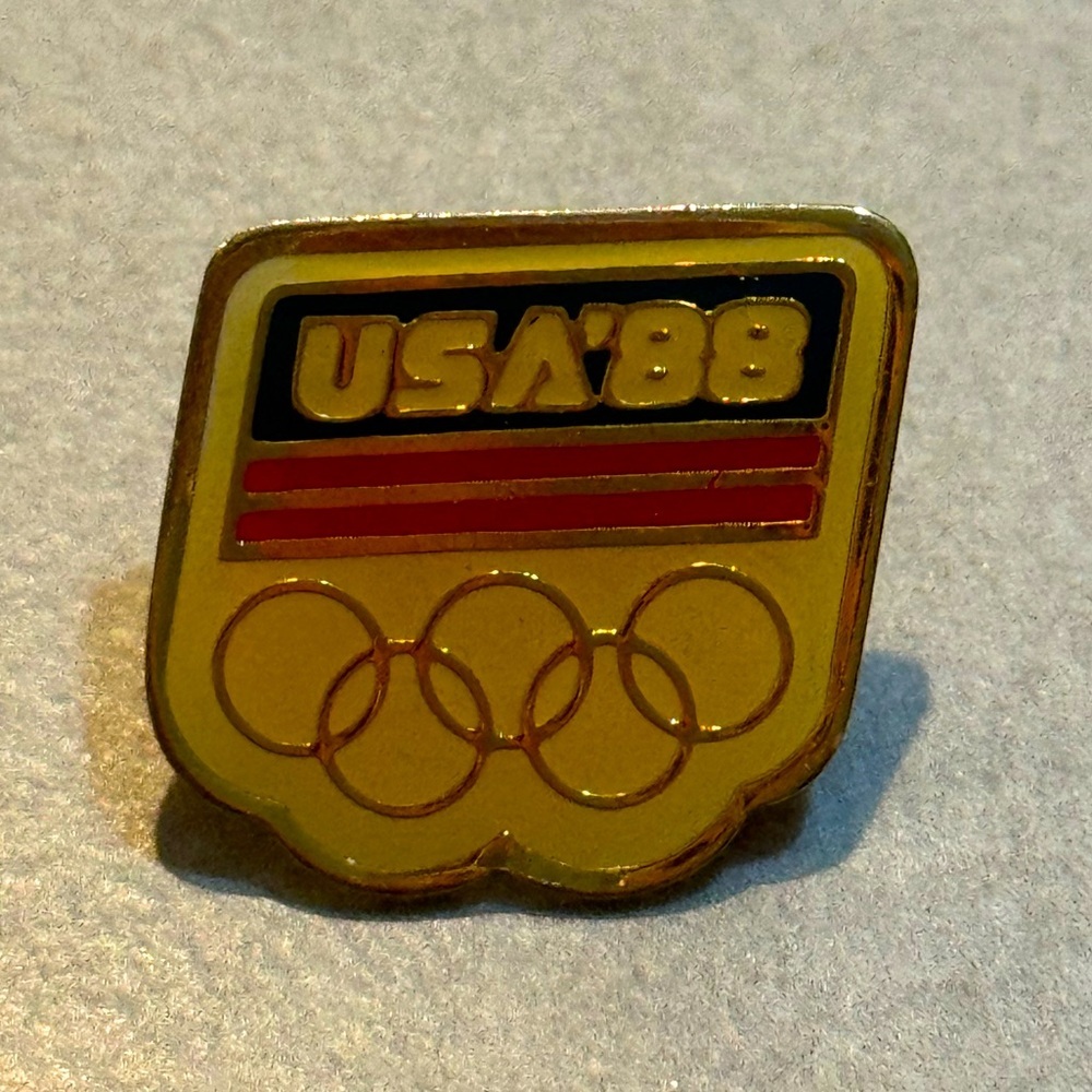 USA Olympic Pin - Vintage Seoul Korea Olympics Summer Games Team Lapel Sport Pin